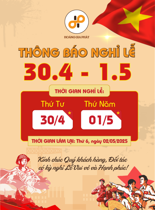 Thông báo lịch nghỉ lễ 30/4 & 01/5/2025 51 van ghep tram thong bao lich nghi le 304 0152025