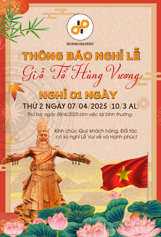 Thông báo lịch nghỉ lễ giỗ tổ Hùng Vương (10/3 âm lịch) 52 van ghep tram thong bao lich nghi le gio to hung vuong 103 am lich